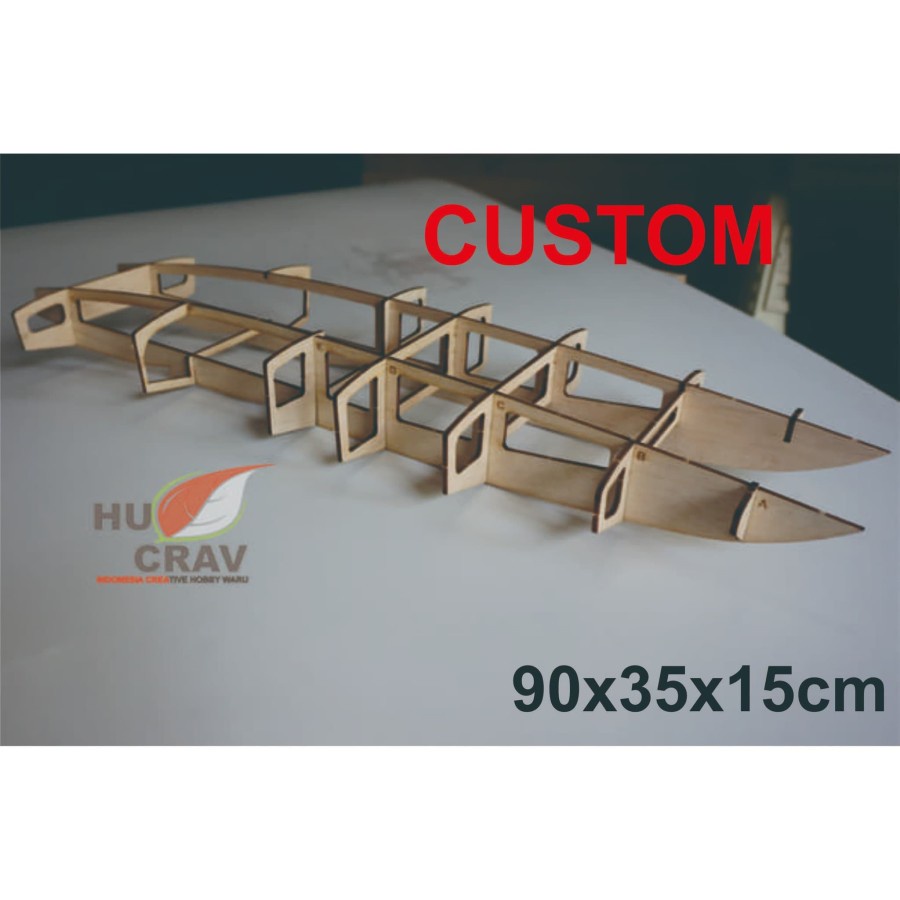 CUSTOM RC Boat Catamaran 90x35x15cm Frame Only