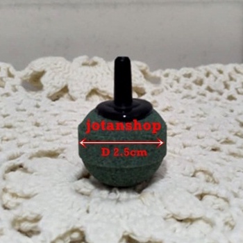 batu aerator bulat bola bakso baso kecil 2.5cm air stone airstone gelembung udara aquarium aquascape