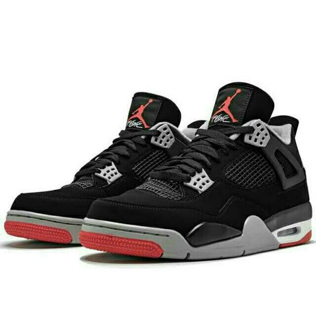 retro 4 black red