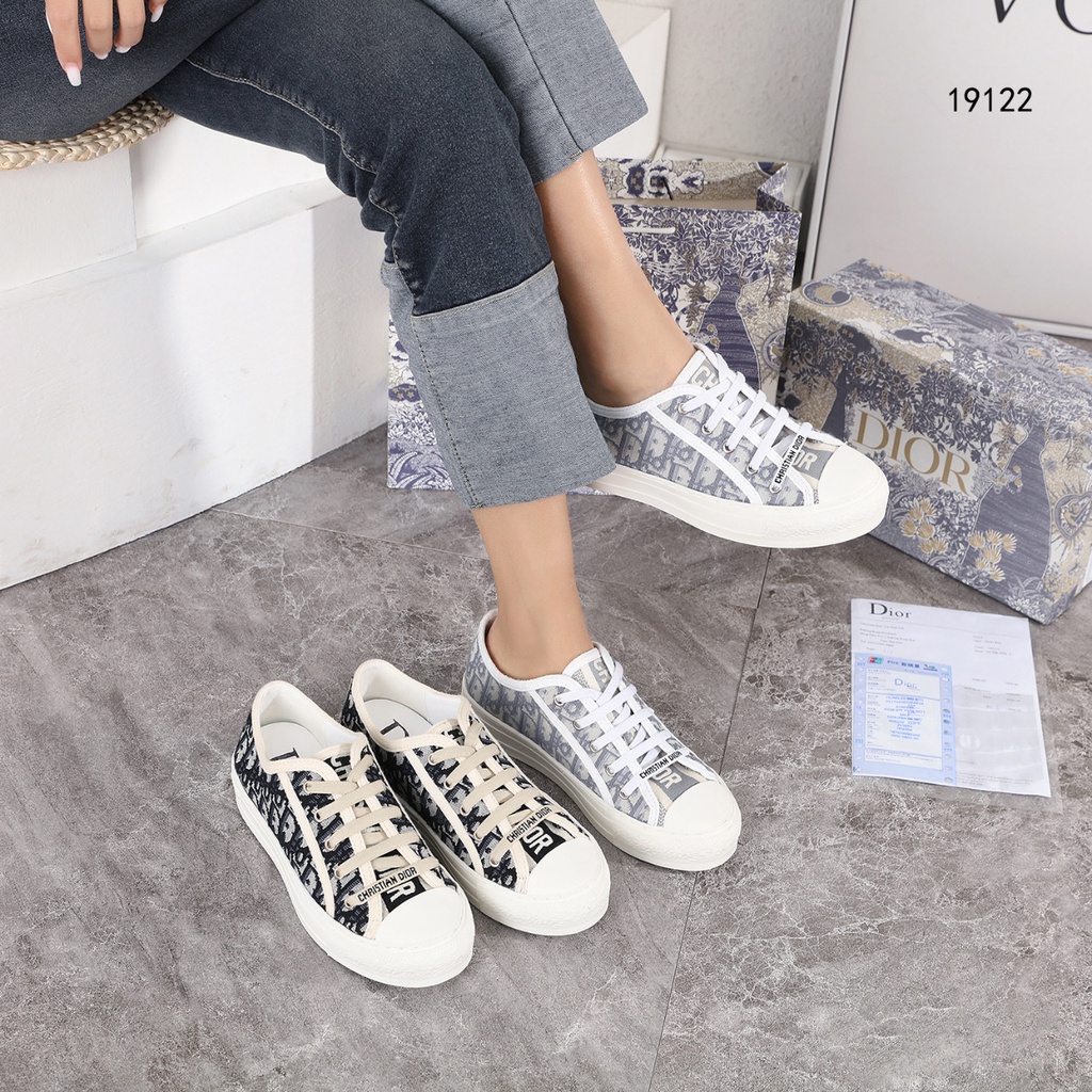 DR Sneaker Oblique Embroidered Cotton #19122