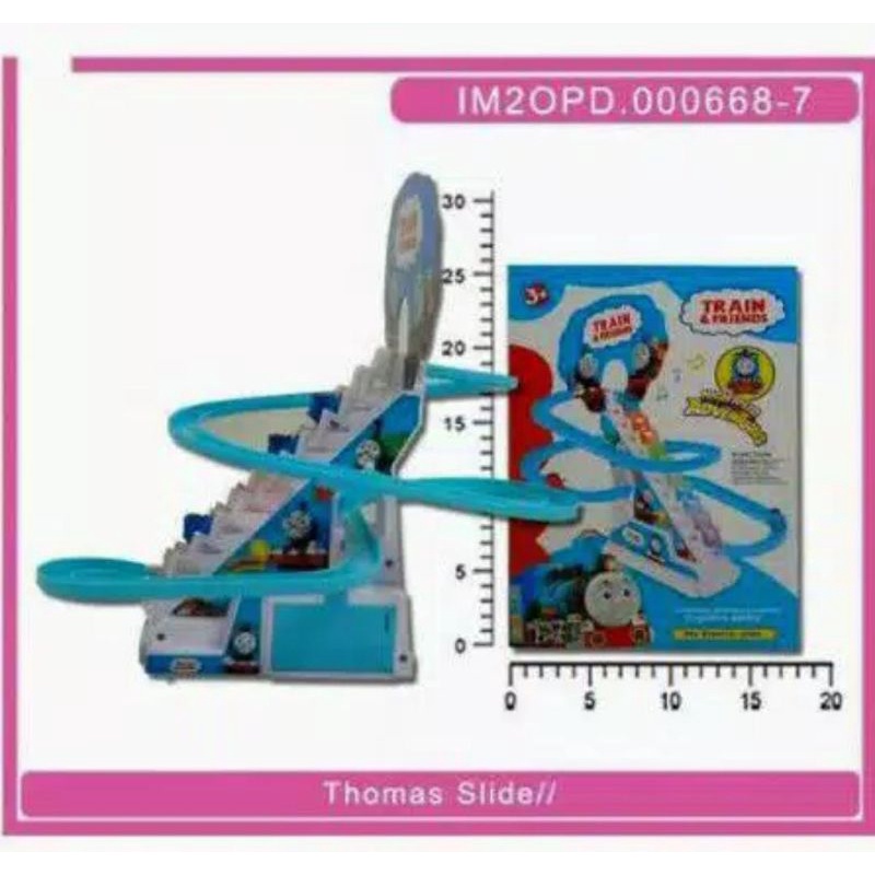 Mainan Anak Jolly pinguin,bebek, Thomas  587-2 Track Racing Seluncur