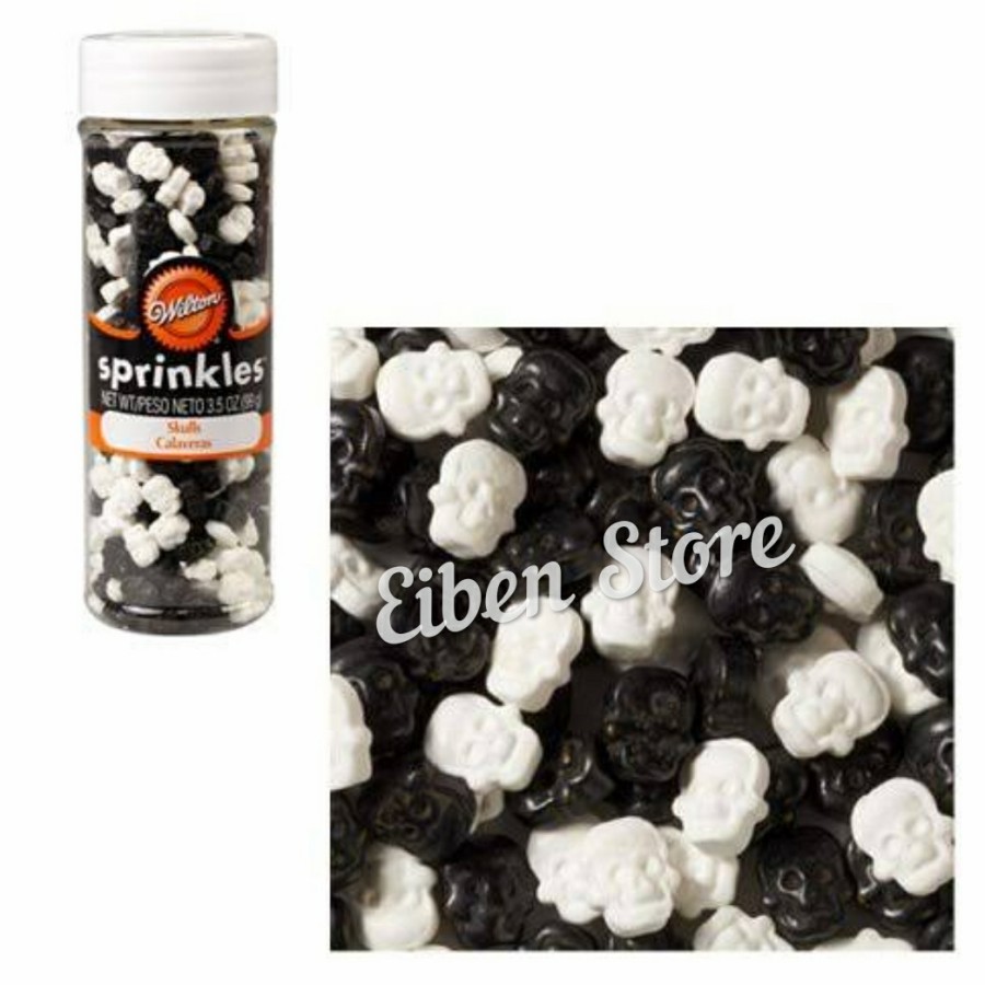 

Wilton Halloween Skull Sprinkles / Gula Dekorasi Kue Tema Halloween