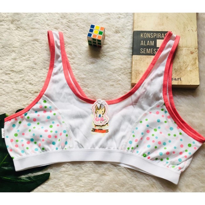 Miniset Golden Nick 2005 Polkadot | Mini Bra Goldennick Anak Perempuan GN Remaja Abg Sekolah Pakaian Dalam Kaos Set Daleman Sekolah Open