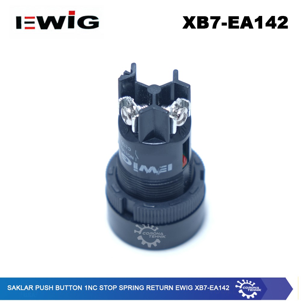 EWIG XB7-EA142 - Saklar Push Button 1NC STOP Spring Return