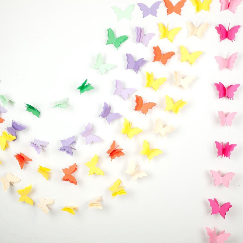 Paper Garland Wedding Butterfly Hanging Party Banner Decor