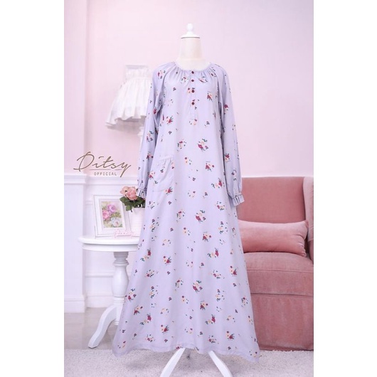 Ditsy Nightgown Homewear Gamis Cantik Daster Nyaman Edisi Desember 2021