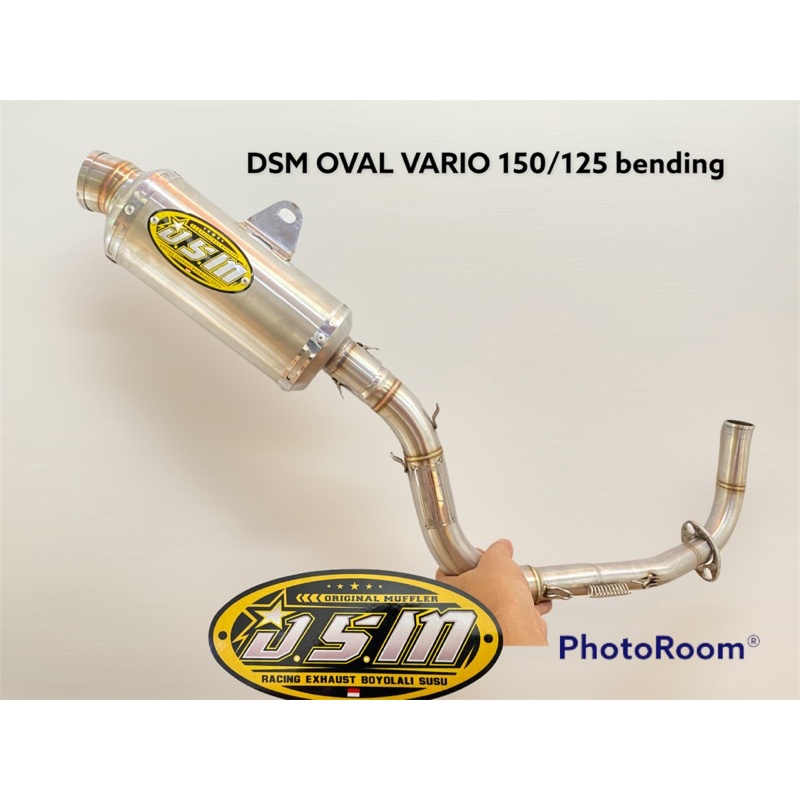 knalpot Dsm oval dm 38 vario 125/150 bending bkn dpj bss cts best3