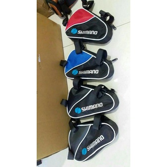 Tas Frame Sepeda Saddle Bag Jok Mtb Balap Lipat Segitiga Hitam