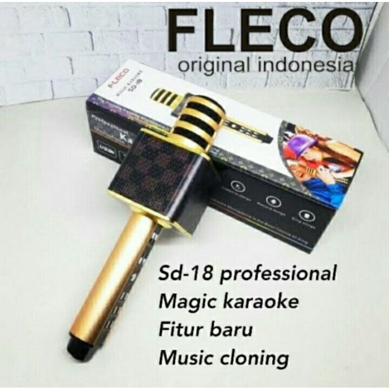 Cod Mic Karaoke Bluetooth Fleco SD 18 Magic Karaoke Original