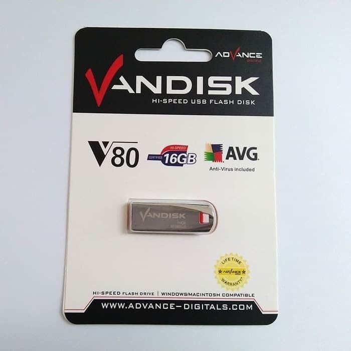 Flashdisk Vandisk 16gb V80 Alumunium High Speed