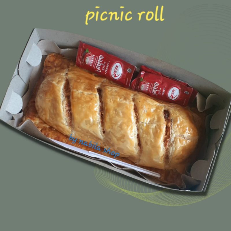 

PICNIC ROLL 25 cm isi daging sapi, ayam, smoked beef, telur rebus, keju