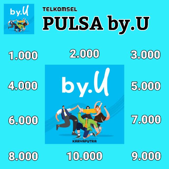 PULSA byU TELKOMSEL 1rb 2rb 3rb 4rb 5rb 6rb 7rb 8rb 9rb 10rb 1000 2000 3000 4000 5000 10000 MKIOS