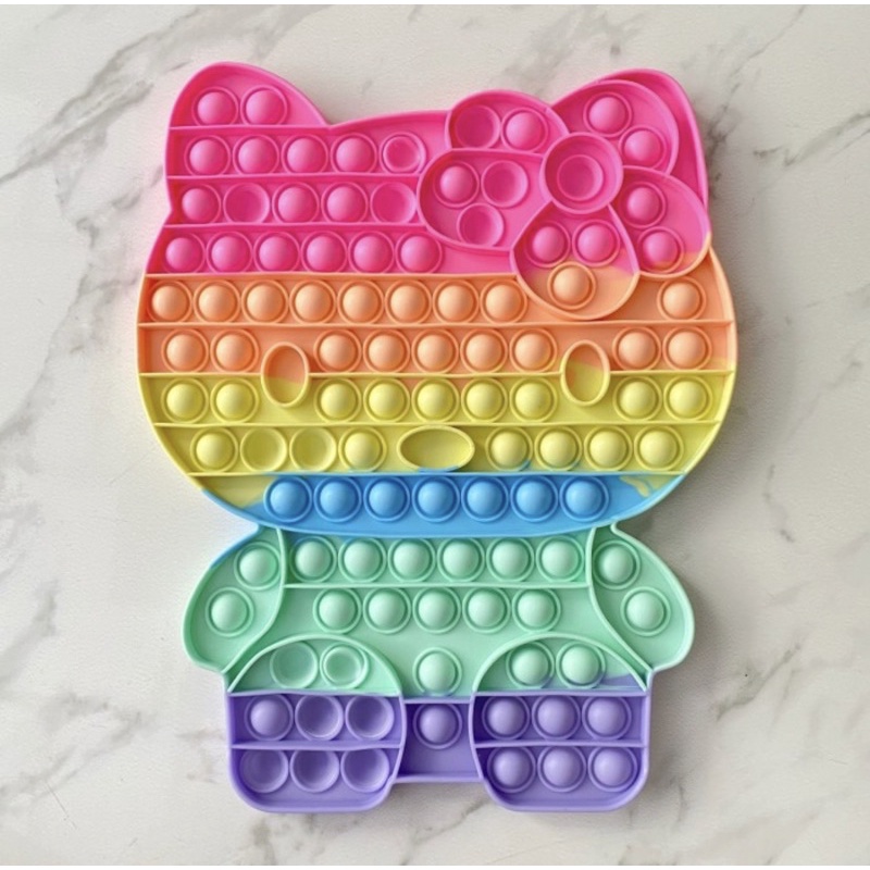 POP IT RAINBOW JUMBO XXXL HELLO KITTY | MAINAN MURAH