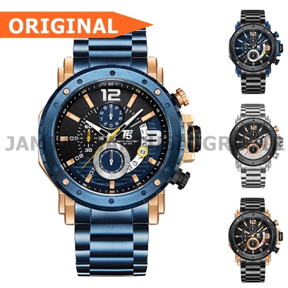 termurah new Jam Tangan Pria T5 H3746 3746 Original Date Chrono Man Watch terbaru