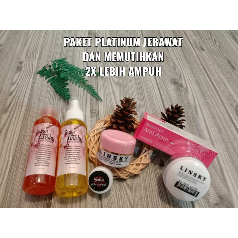 PAKET PLATINUM ISI 6 LINSKY PINK ORIGINAL SERUM HANASUI