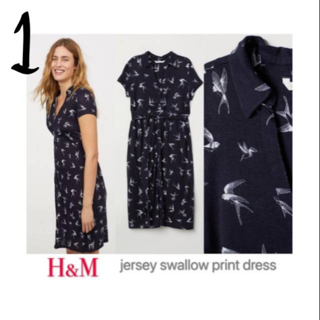 h and m print dress