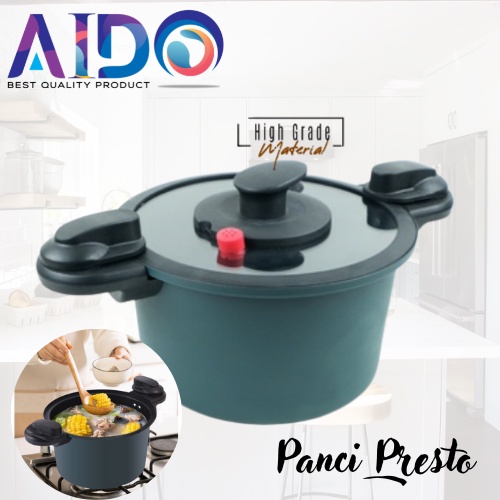 Panci Presto Daging / Panci Presto Murah / Panci Presto Low Pressure Cooker Panci Masak Panci Sup Daging Panci Masak Bertekanan Mikro Kompor Gas Panci Rebusan Panci Masak Anti-lengket untuk Dapur