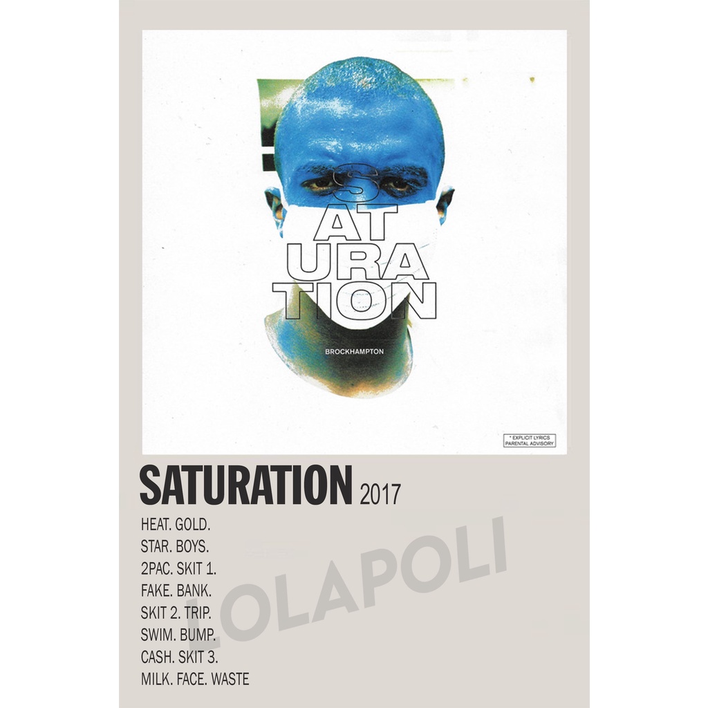 Poster Cover Album SATURATION - BROCKHAMPTON