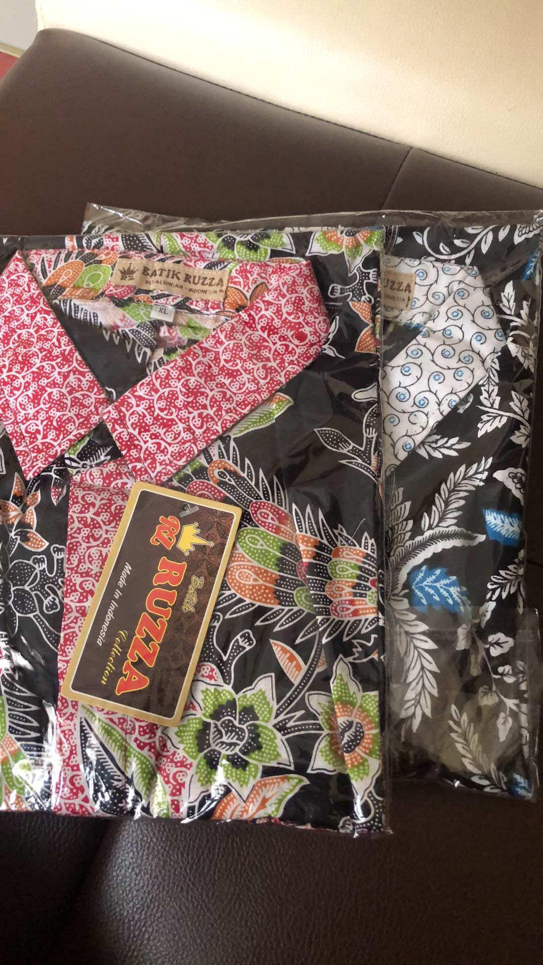 Ruzza Batik Couple Motif Phoenix Pink Merak Kupu Hitam Manis Seragam Keluarga
