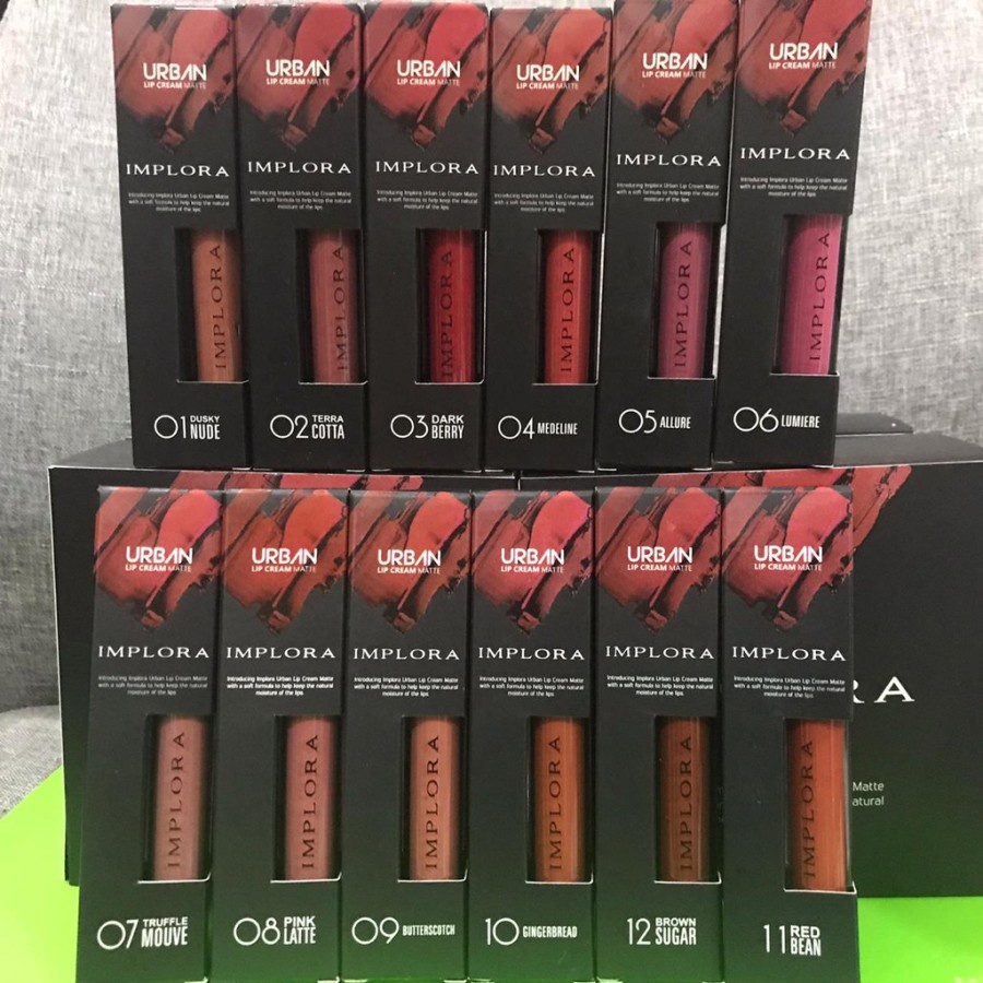 ✨SIP✨(COD) IMPLORA LIP VELVET MATTE LIP CREAM LIPCREAM Long Lasting Waterproof Original BPOM Lip Krim