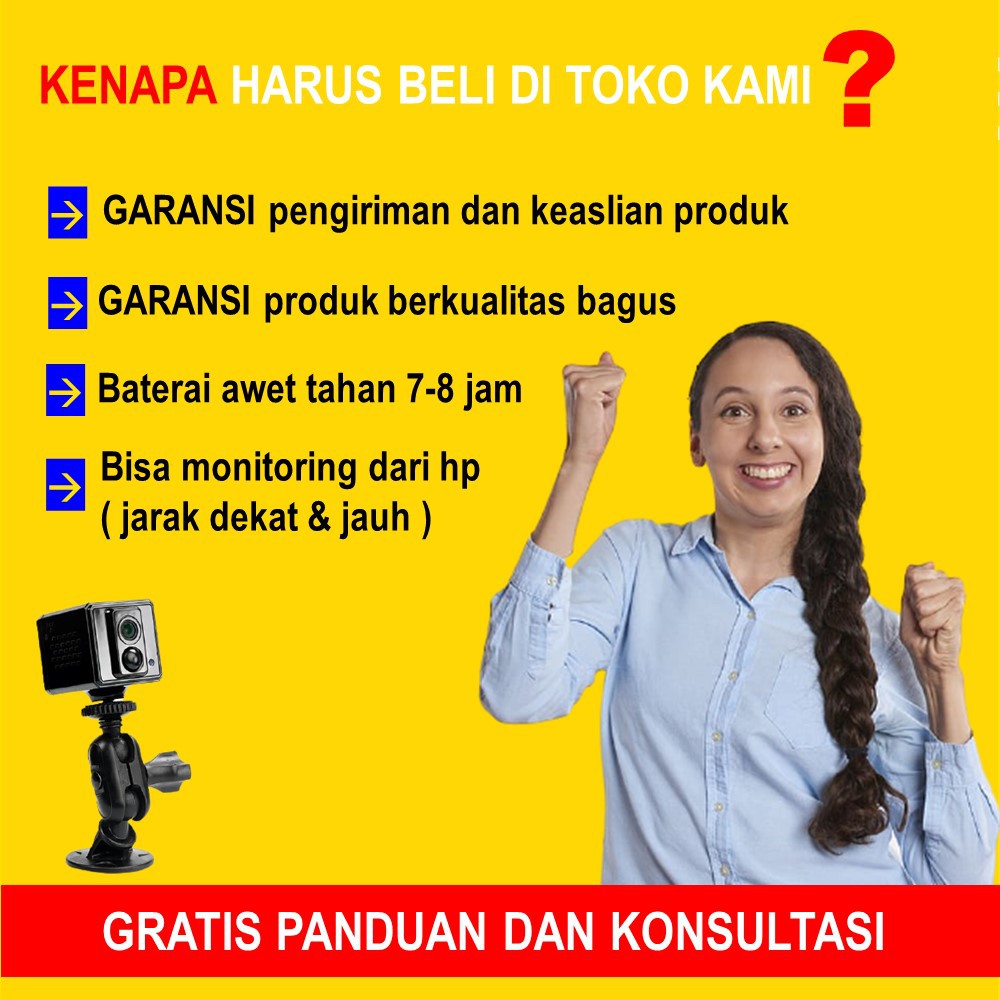 KAMERA KECIL TERSEMBUNYI CAMERA CCTV WIFI PENGINTAI MINI HD SPY CAM HIDDEN IP CAMERA PENGINTIP JS68