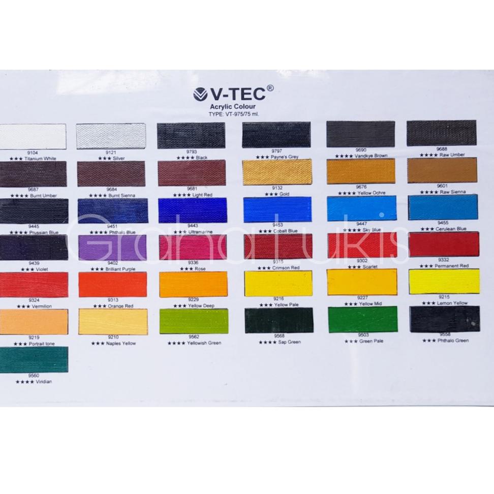 

Paling Sesuai.. V-TEC Artist Acrylic Paint 500ml / Cat Acrylic V-TEC 500ml Varian 1 BGI