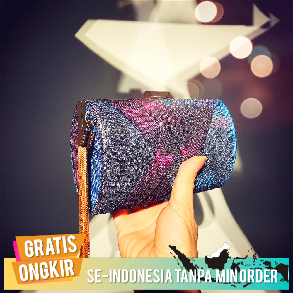 Tas Pesta Wanita Import Elegant Perjamuan Tas Genggam Malam Tas