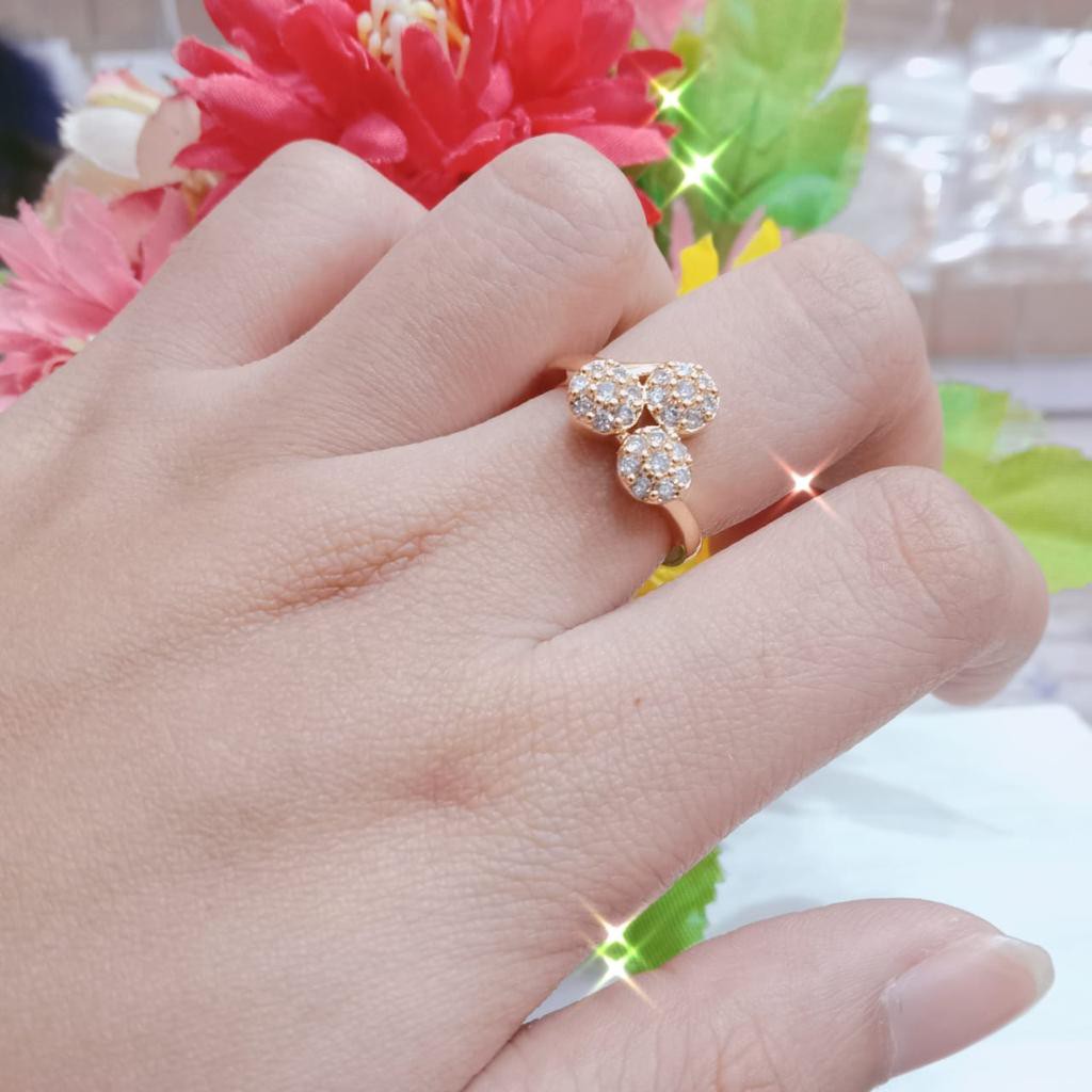 Kenten Acc - Cincin Emas Permata Perhiasan Wanita Fashion Harian / Cincin Dewasa C-18