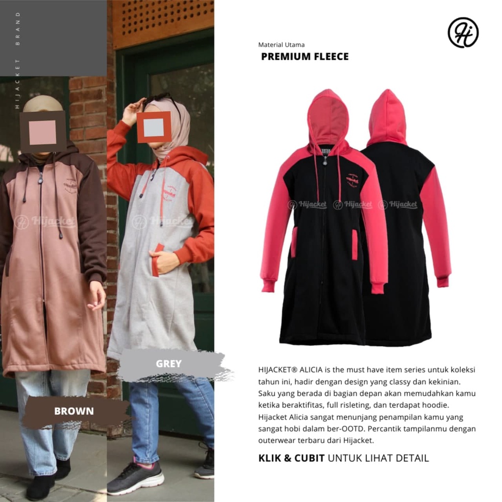 Hijacket Alicia Jaket Muslimah Official Wanita Hijab-4