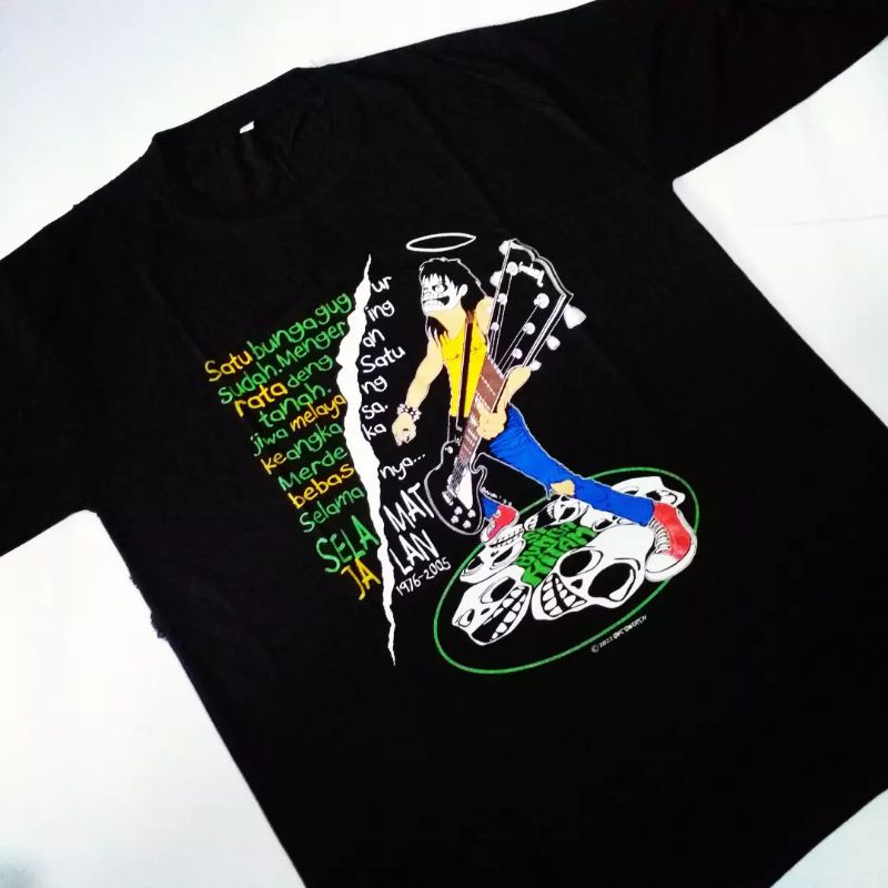 SI BUNGA HITAM / BUNGA HITAM / KAOS BAND / MERCH BAND / KAOS PUNK