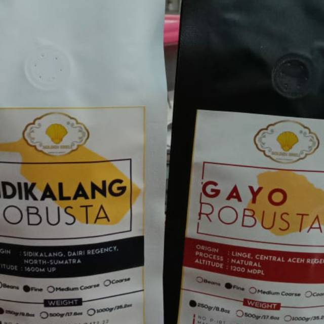 

Sidikalang Robusta Premium / Golden Shell / Kopi Sidikalang Robusta 500gram