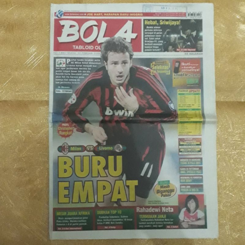 Majalah TABLOID BOLA 12 Februari 2008