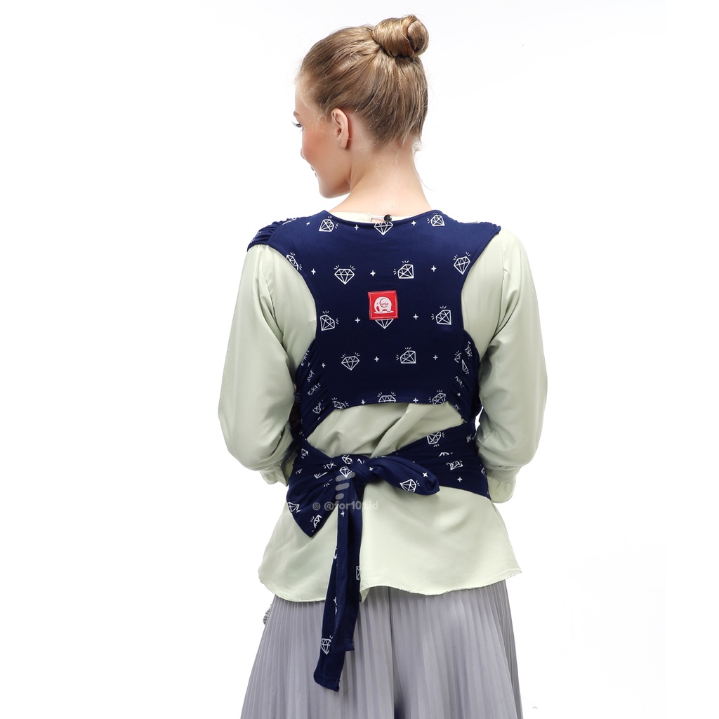 Gendongan Bayi Depan Cimo 3in1 M Shape Baby Wrap Diamnond