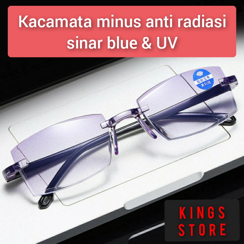 kacamata min anti radiasi sinar UV  blueray anti silau murah original import