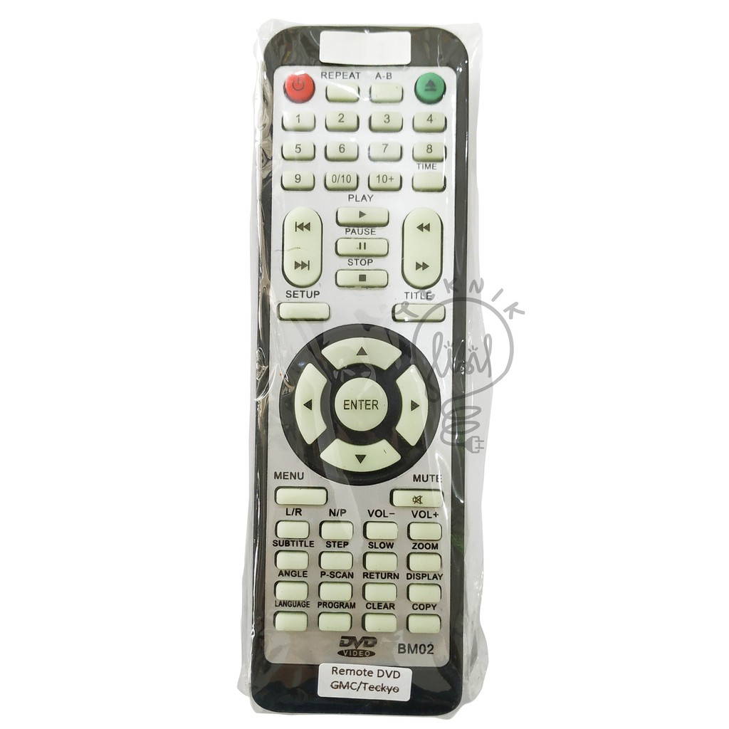 REMOTE REMOT CONTROL DVD CD PLAYER GMC / TECKYO VCD DISC RDP0500198AA