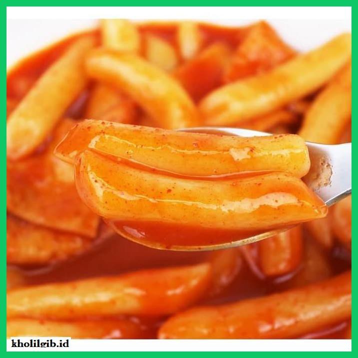 

gnidderdsaus- topokki rice cake 200 gram + sauce tokpoki 200 gram.. - original -asliiiiii.