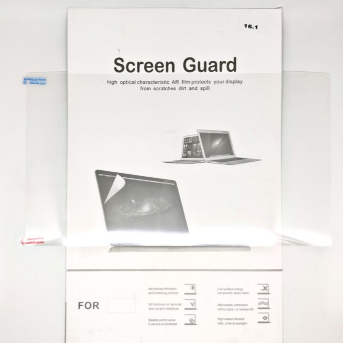 SKU-1157 SCREEN PROTECTOR 16.1 INCH 354x199 MM SCREEN GUARD ANTI GORES