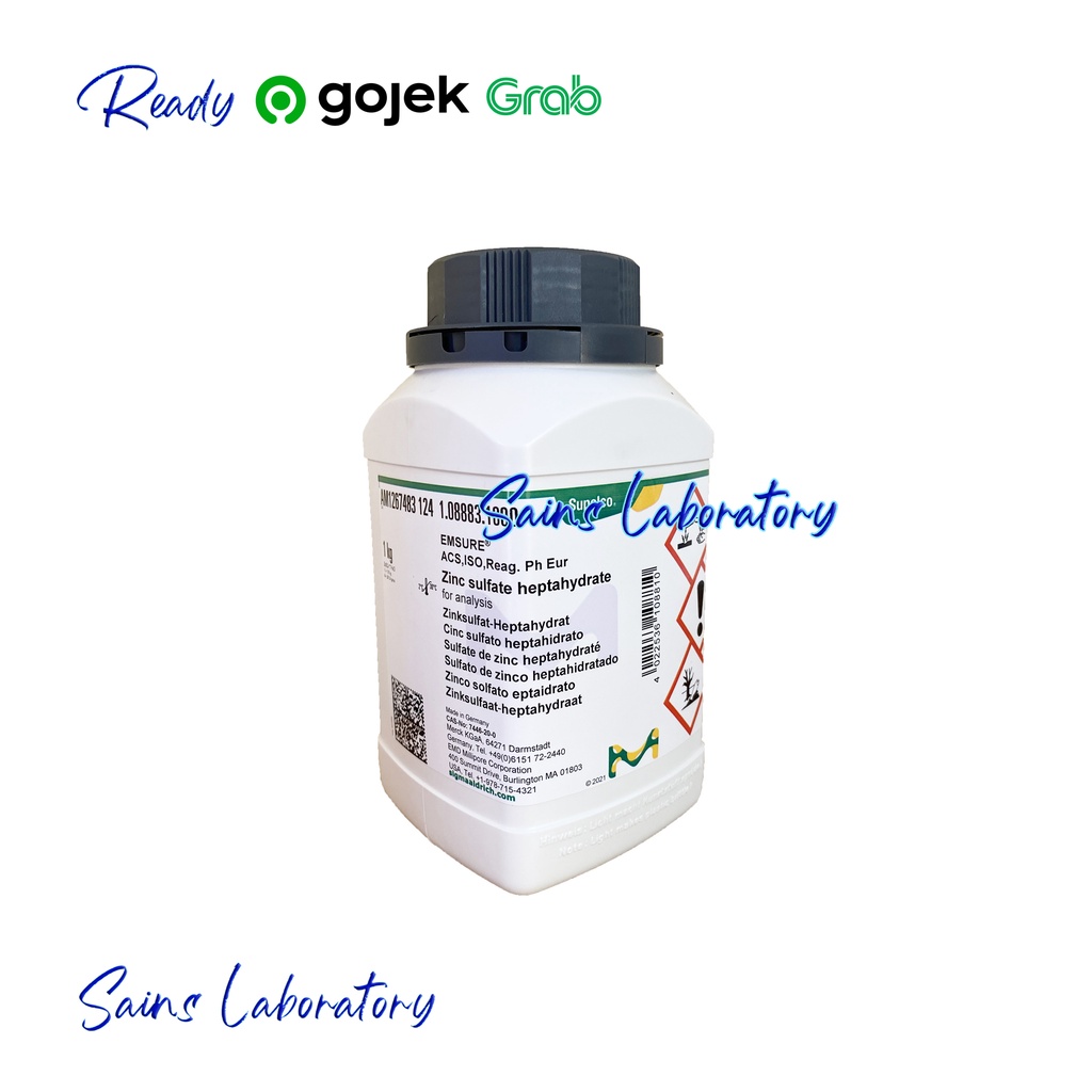 Zinc Sulfate Heptahydrate Serbuk 500 gr Merck Seng Sulfat Heptahidrat ZnSO4 Merck Analysis
