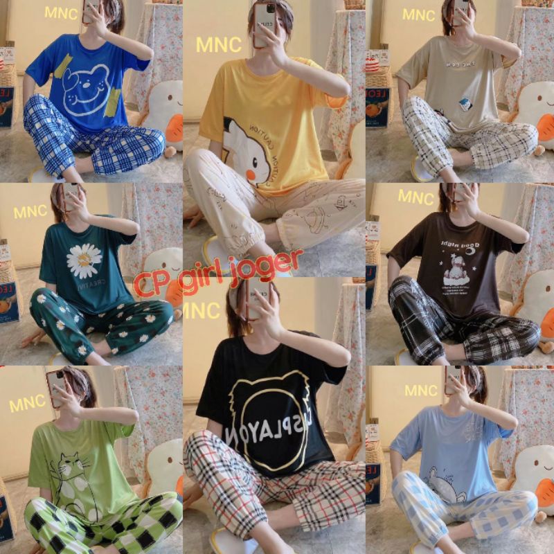Oneset PIYAMA CP BAJU TIDUR WANITA IMPORT/NEW