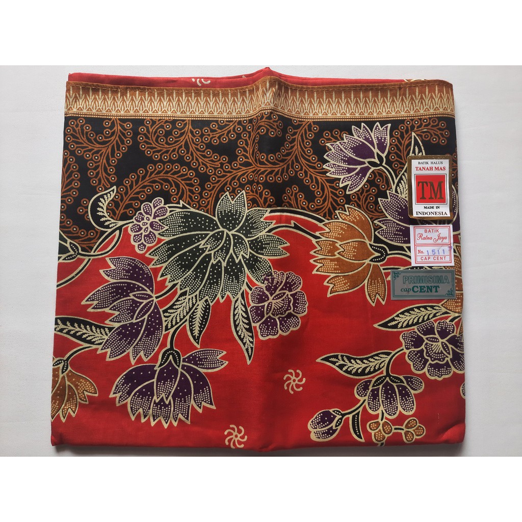 KAIN PANJANG BATIK HALUS TM TANAH MAS CAP CENT SAMPING KEBAT PANJANG JARIK MELAHIRKAN BAWAHAN KEBAYA