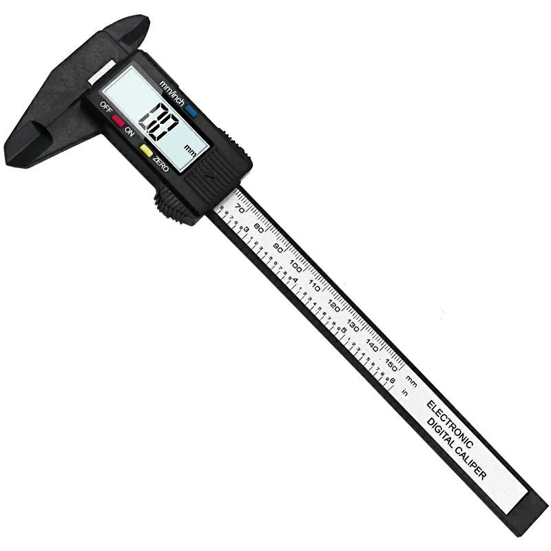 LCD Digital Elektronik Jangka Sorong Vernier Caliper Gauge Micrometer Alat Ukur Digital