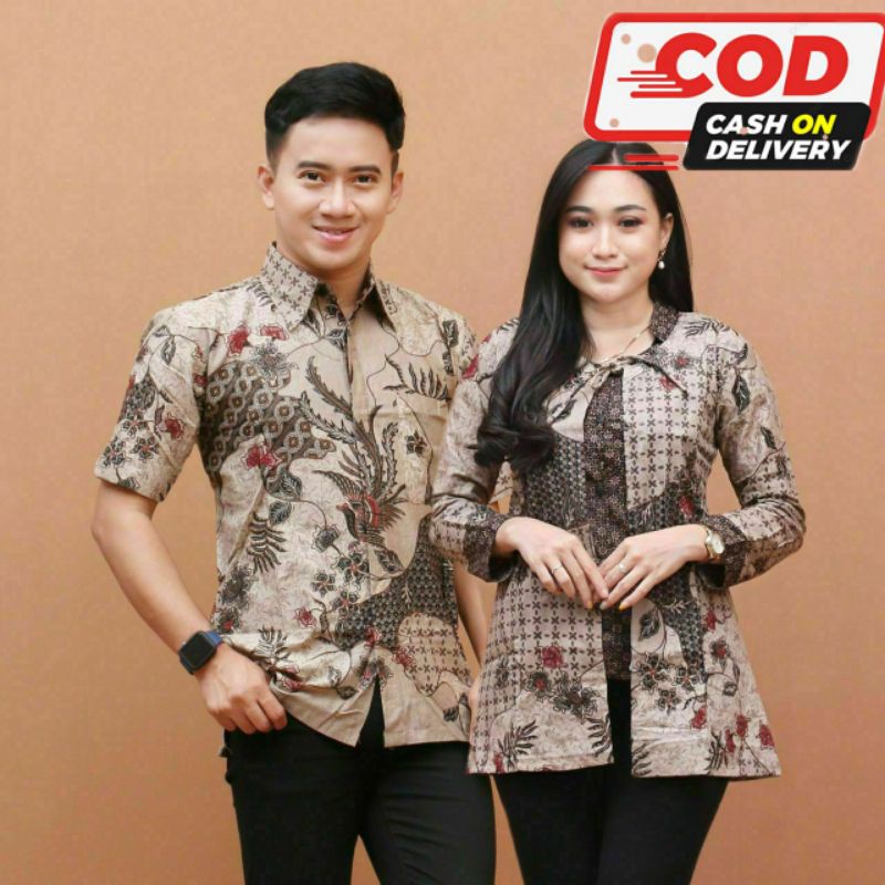 couple Blouse Batik Atasan Wanita Rianty Leora Katun Eksklusive