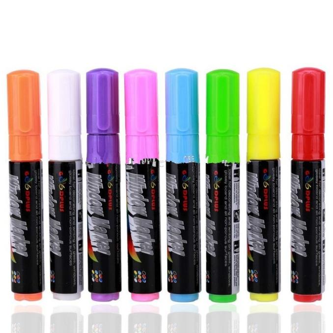 

paket Liquid Chalk Pen tip 8 mm - Color Pen Kapur FM-408
