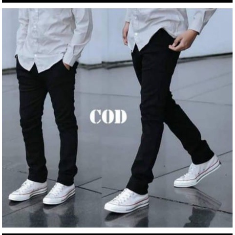 Celana Panjang  Chinos/Chinos/Cino/Chinos Pria/Cowok Standar - (Cream)/(Grey)/(Black)/(Navy)/(Mocca)