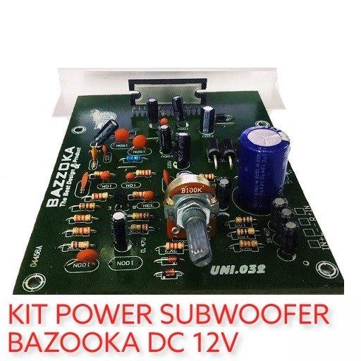 Terlaris Kit Active Subwoofer Bazooka Plus 12V 3A Power Amplifier Ic La 4508 Termurah