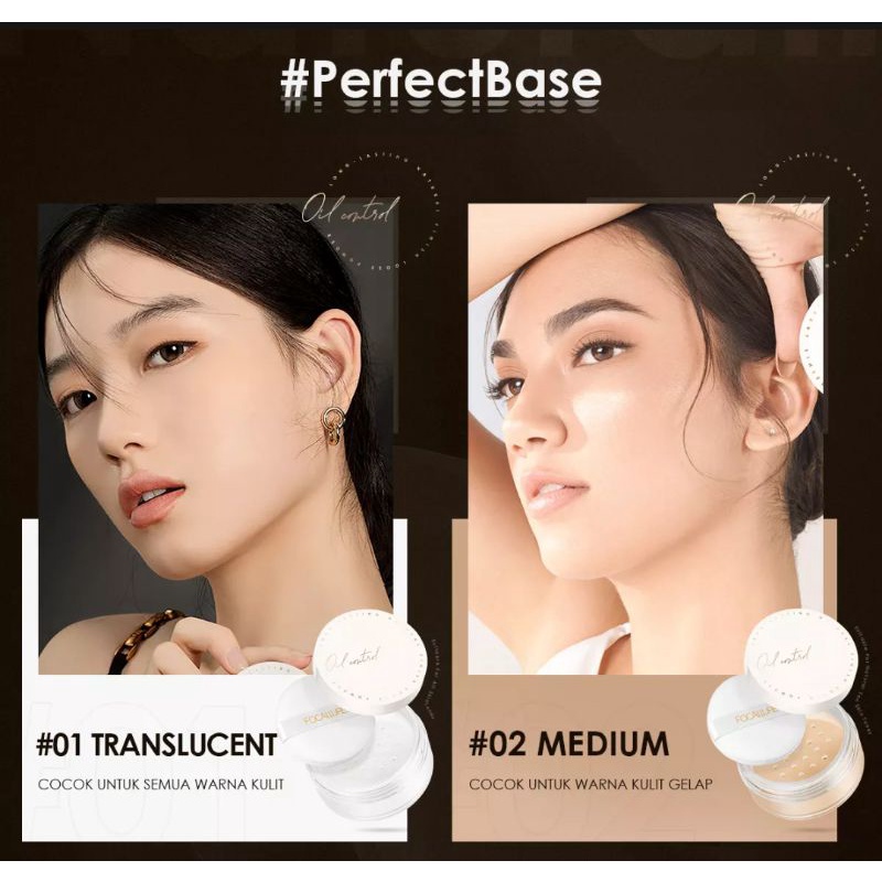 (READY &amp; ORI) Focallure Poreless Matte Loose Powder  FA201 FA 201 bedak tabur terbaru waterproof tahan lama viral