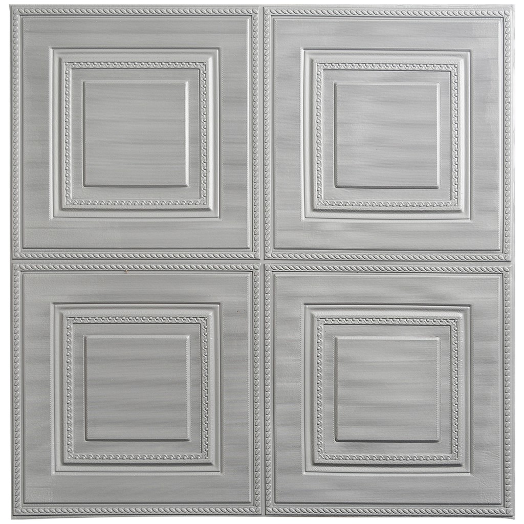 [COD] Wallpaper Dinding Foam 3D Sticker Series  70 x 70 CM Walpaper Stiker Dinding Dekorasi Kamar-ABU