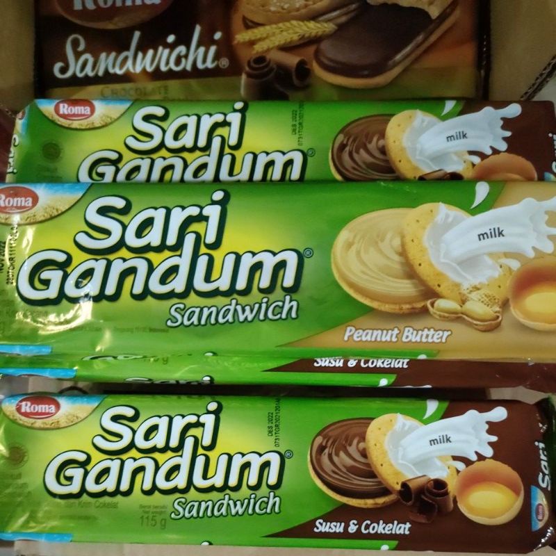 roma sari gandum sandwich 115g