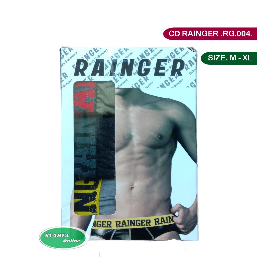 [ 3 pcs ] Celana dalam pria RAINGER RG 004 / CD Karet Boxer tebal TOKO KL