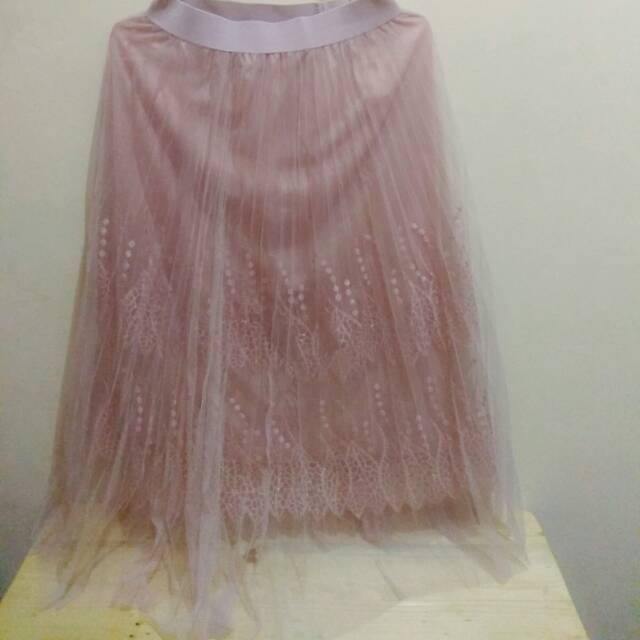 Rok tutu bordir bunga